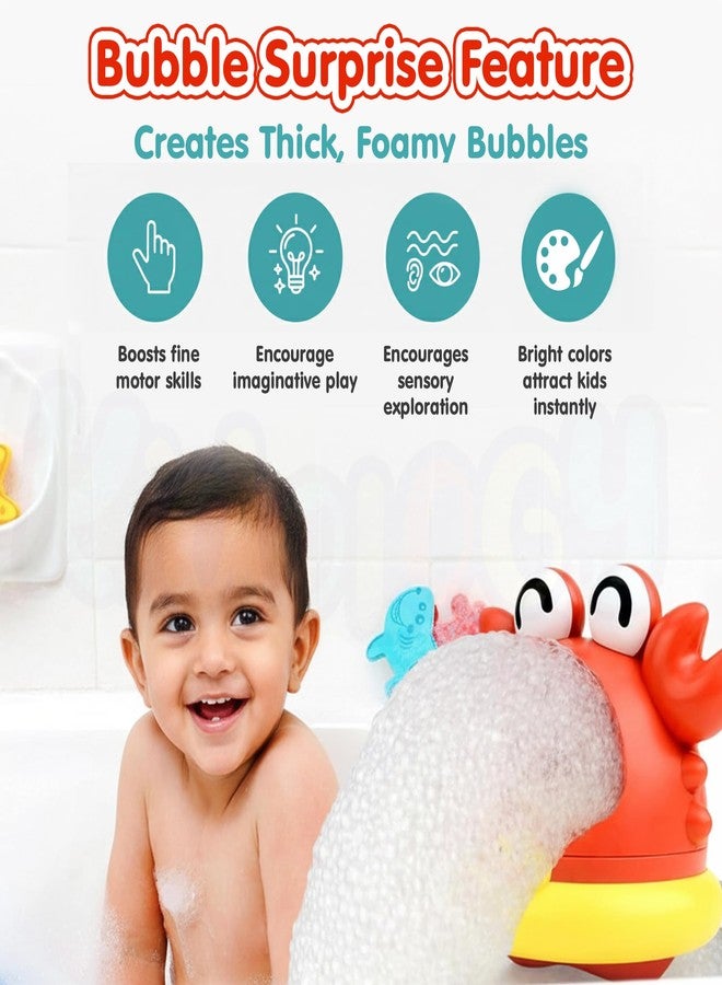 Kidology Cartoon Shark Bath Bubble Toy for Toddlers | Bubble Blower with Water Play Accessories, Fun Baby Bathing Toy (Red) - Image 4